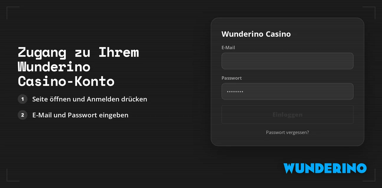 Logge dich ins Spielerkonto ein